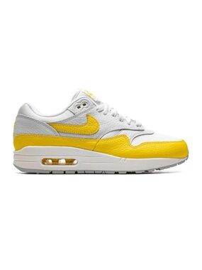 Nike Air Max 1 Sneaker in Tour Yellow, Photon Dust & Wolf Grey